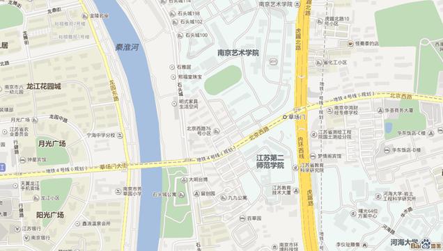 江苏第二师范学院草场门校区地图