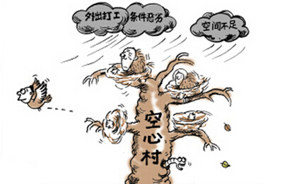 申论热点:农村空心化